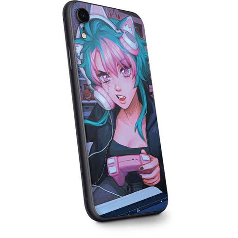 Anime Catgirl Gamer Nerd by Ivy Dolamore iPhone XR Skin