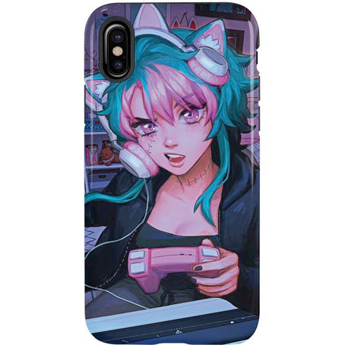 Anime Catgirl Gamer Nerd by Ivy Dolamore iPhone XS Pro Case