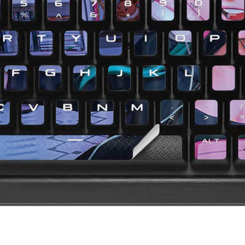 Anime Catgirl Gamer Nerd by Ivy Dolamore K95 RGB PLATINUM Mechanical Gaming Keyboard Skin