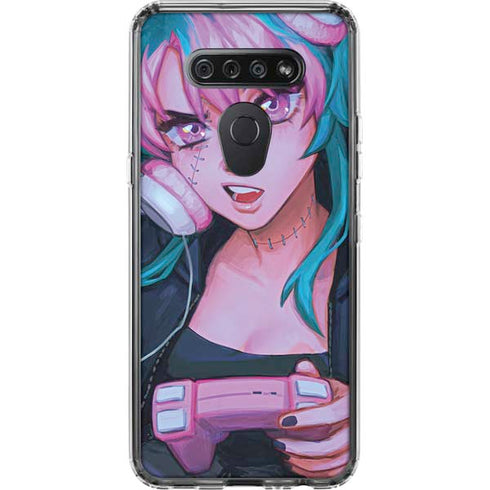Anime Catgirl Gamer Nerd by Ivy Dolamore LG K51/Q51 Clear Case