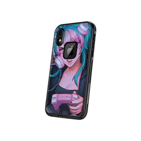 Anime Catgirl Gamer Nerd by Ivy Dolamore LifeProof Fre iPhone Skin