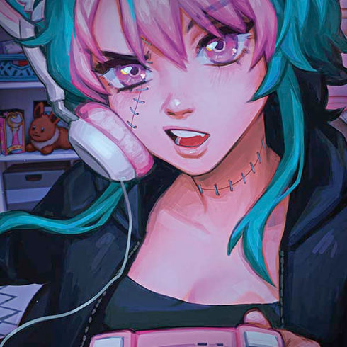 Anime Catgirl Gamer Nerd by Ivy Dolamore Moto G6 Skin