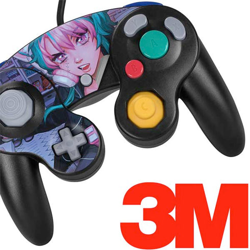 Anime Catgirl Gamer Nerd by Ivy Dolamore Nintendo GameCube Controller Skin