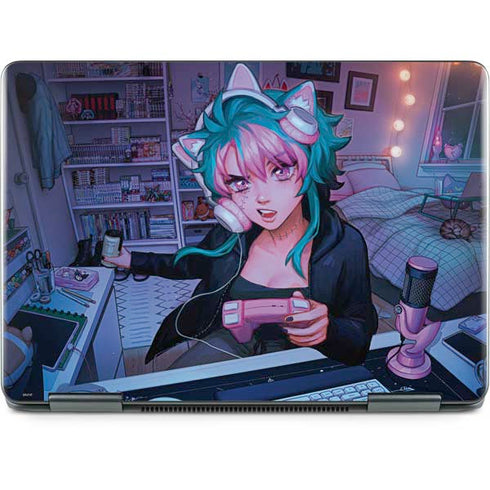 Anime Catgirl Gamer Nerd by Ivy Dolamore Notebook 9 Pro 13in (2017) Skin