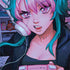 Anime Catgirl Gamer Nerd by Ivy Dolamore Otterbox Commuter Galaxy Skin