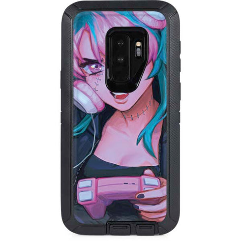 Anime Catgirl Gamer Nerd by Ivy Dolamore Otterbox Defender Galaxy Skin