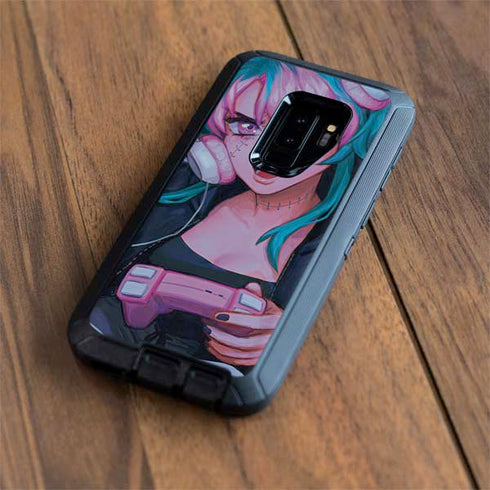 Anime Catgirl Gamer Nerd by Ivy Dolamore Otterbox Defender Galaxy Skin