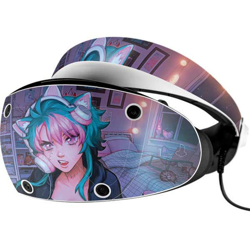 Anime Catgirl Gamer Nerd by Ivy Dolamore PlayStation VR2 Skin