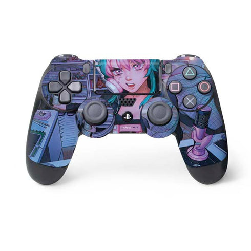 Anime Catgirl Gamer Nerd by Ivy Dolamore PS4 Controller Skin