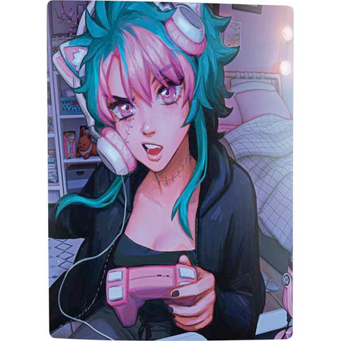 Anime Catgirl Gamer Nerd by Ivy Dolamore PS5 Digital Edition Bundle Skin