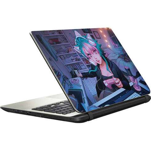 Anime Catgirl Gamer Nerd by Ivy Dolamore Satellite L50-B / S50-B Skin