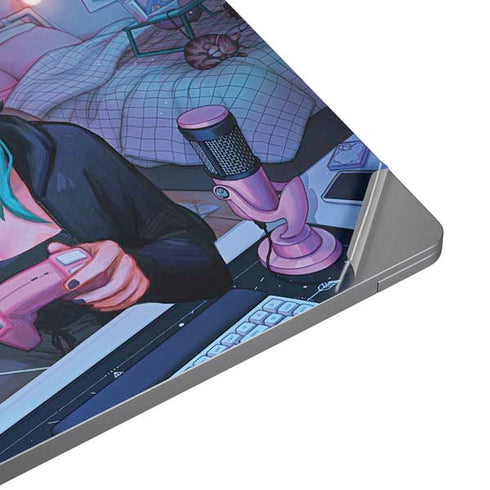 Anime Catgirl Gamer Nerd by Ivy Dolamore Universal Laptop 12in (9.8 x 6.8in) Skin