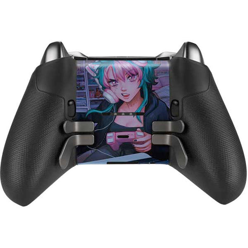 Anime Catgirl Gamer Nerd by Ivy Dolamore Xbox Elite Wireless Controller Series 2 Skin