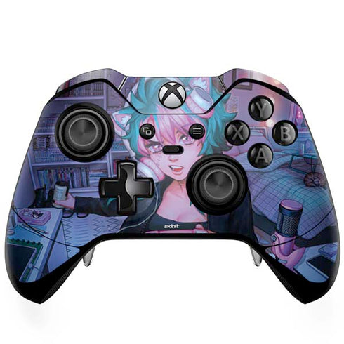 Anime Catgirl Gamer Nerd by Ivy Dolamore Xbox One Elite Controller Skin