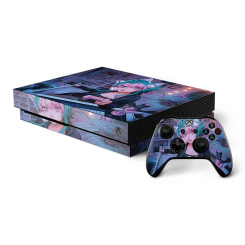 Anime Catgirl Gamer Nerd by Ivy Dolamore Xbox One X Bundle Skin