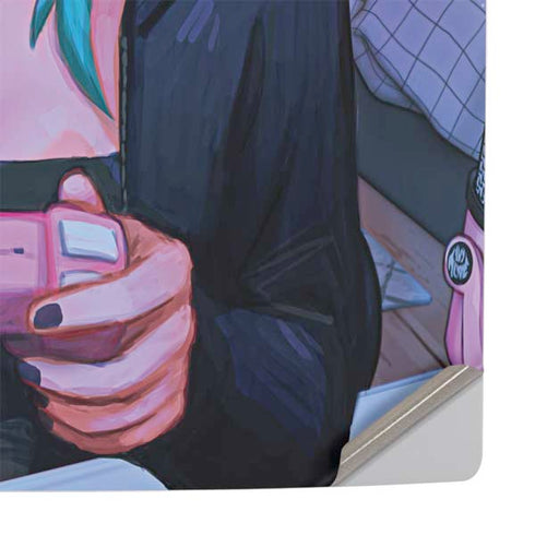 Anime Catgirl Gamer Nerd by Ivy Dolamore PS5 Slim Digital Edition Console Skin