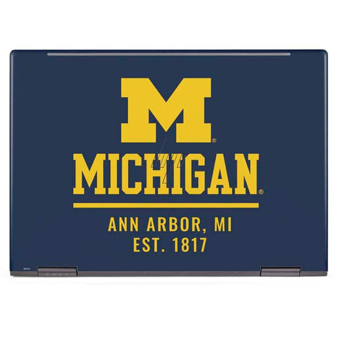 University of Michigan Ann Arbor Est 1817 HP Envy Skin