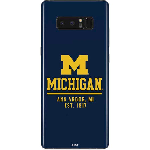 Ann Arbor Est 1817 Galaxy Note 8 Skin