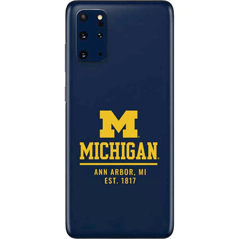 University of Michigan Ann Arbor Est 1817 Galaxy S20 Plus Skin