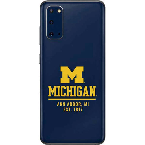 University of Michigan Ann Arbor Est 1817 Galaxy S20 Skin