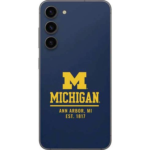University of Michigan Ann Arbor Est 1817 Galaxy S23 Plus Skin