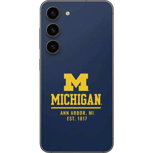 University of Michigan Ann Arbor Est 1817 Galaxy S23 Skin
