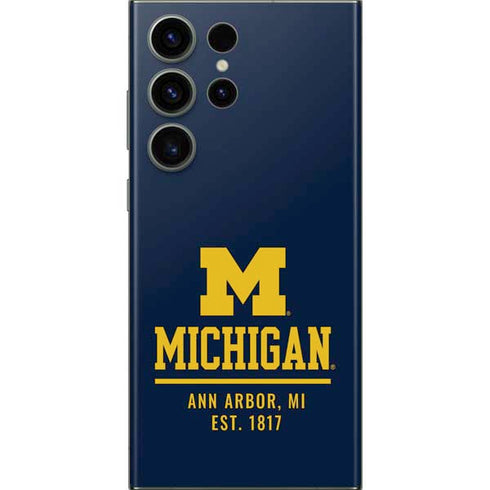 University of Michigan Ann Arbor Est 1817 Galaxy S23 Ultra Skin