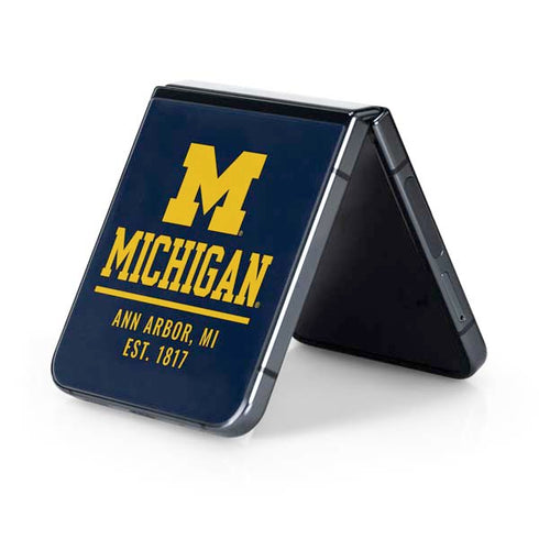 University of Michigan Ann Arbor Est 1817 Galaxy Z Flip5 5G Skin