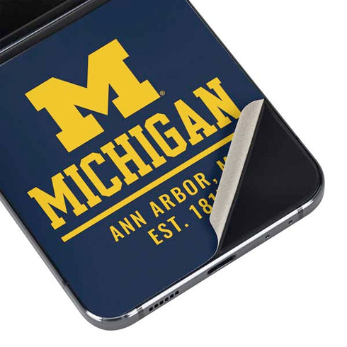 University of Michigan Ann Arbor Est 1817 Galaxy Z Flip5 5G Skin