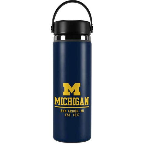 University of Michigan Ann Arbor Est 1817 Hydro Flask 20oz Wide Mouth Skin