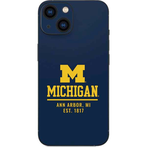 University of Michigan Ann Arbor Est 1817 iPhone 13 Mini Skin