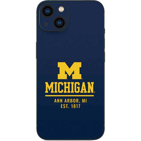 University of Michigan Ann Arbor Est 1817 iPhone 13 Skin