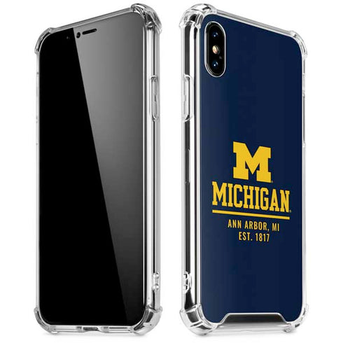 University of Michigan Ann Arbor Est 1817 iPhone XS Max Clear Case