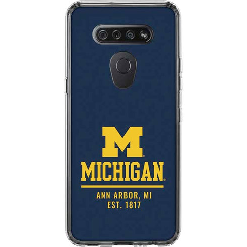 University of Michigan Ann Arbor Est 1817 LG K51/Q51 Clear Case