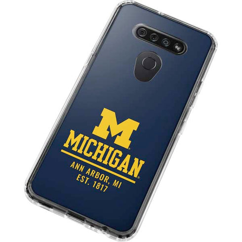 University of Michigan Ann Arbor Est 1817 LG K51/Q51 Clear Case