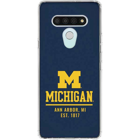University of Michigan Ann Arbor Est 1817 LG Stylo 6 Clear Case