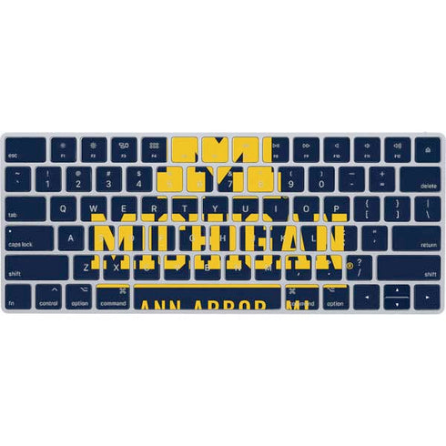 University of Michigan Ann Arbor Est 1817 Magic Keyboard Skin