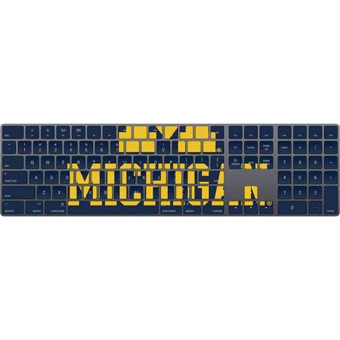 University of Michigan Ann Arbor Est 1817 Magic Keyboard with Numeric Keypad Skin