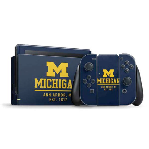 Ann Arbor Est 1817 Nintendo Switch Bundle Skin