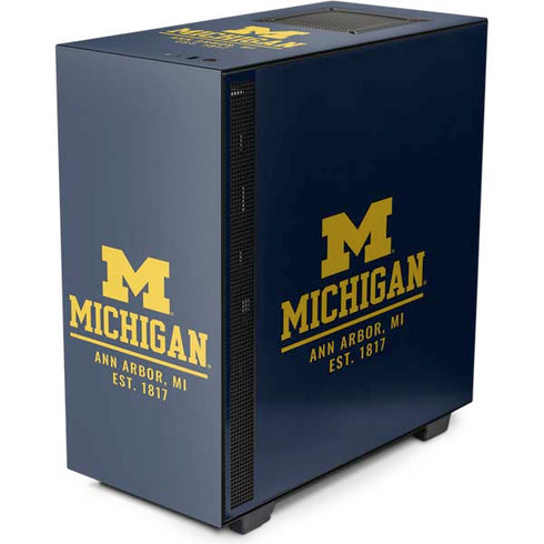 University of Michigan Ann Arbor Est 1817 NZXT H510 Compact ATX Mid-Tower Case Skin