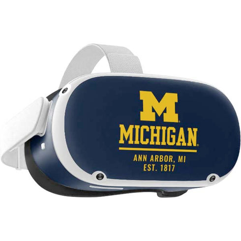 University of Michigan Ann Arbor Est 1817 Oculus Quest 2 Skin