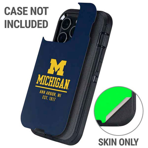 University of Michigan Ann Arbor Est 1817 Otterbox Defender iPhone Skin
