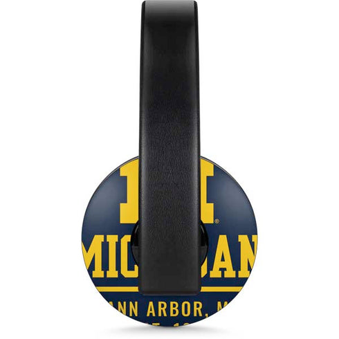 University of Michigan Ann Arbor Est 1817 PlayStation 4 Gold Wireless Headset Skin