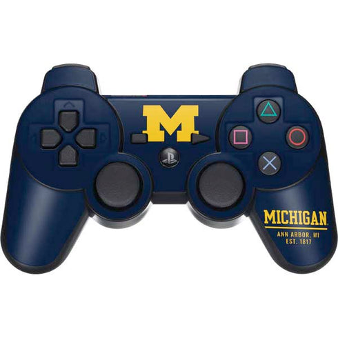 Ann Arbor Est 1817 PS3 Dual Shock wireless controller Skin