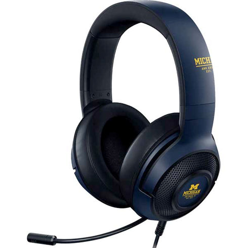 University of Michigan Ann Arbor Est 1817 Razer Kraken X Skin