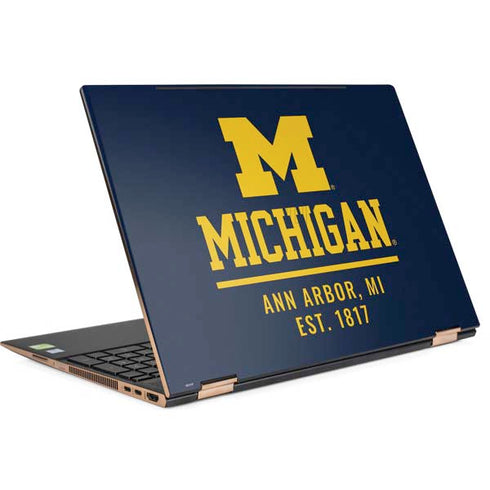 University of Michigan Ann Arbor Est 1817 HP Spectre Skin