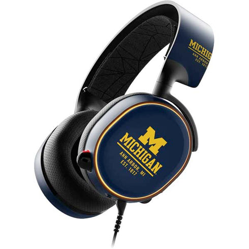 University of Michigan Ann Arbor Est 1817 SteelSeries Arctis 5 Skin