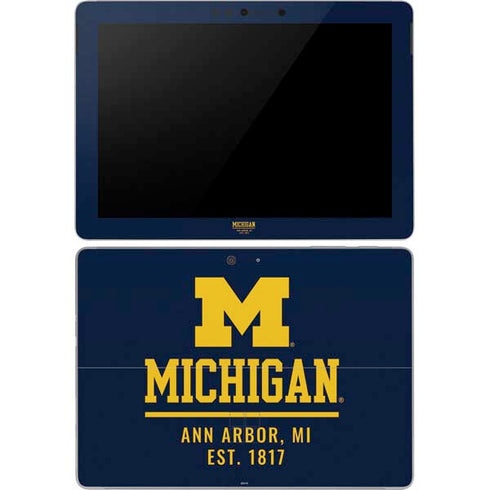 University of Michigan Ann Arbor Est 1817 Surface Go Skin