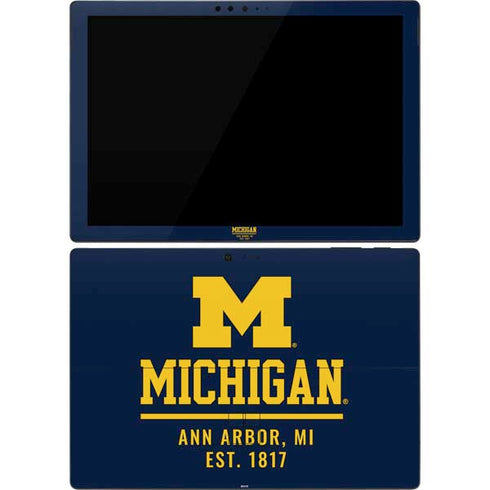 University of Michigan Ann Arbor Est 1817 Surface Pro 7 Skin