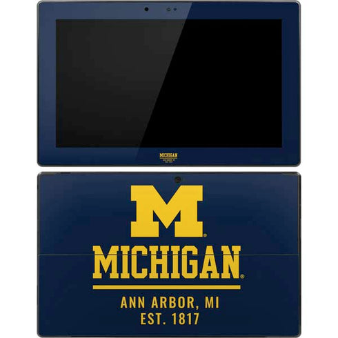 Ann Arbor Est 1817 Surface Pro Tablet Skin